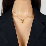 Collier femme en forme de coeur