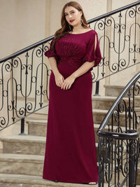 Robe de soirée grande taille manches papillon - LUNÉA | Charme & Glamour