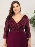 Robe de soirée grande taille avec paillettes - LUNÉA | Élégance scintillante