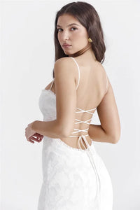 Robe de soirée blanche sexy pour mariage - LUNEA : Élégance et séduction