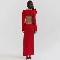 Robe de soirée chic et glamour rouge - LUNÉA : Élégance et audace